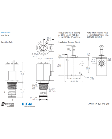 2/2-Wege-Sitzventile elektrisch betätigt