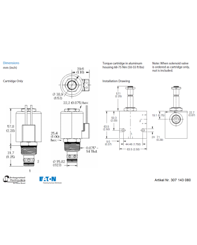 2/2-Wege-Sitzventile elektrisch betätigt