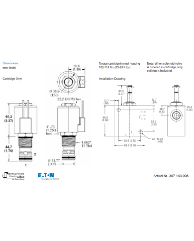 2/2-Wege-Sitzventile elektrisch betätigt
