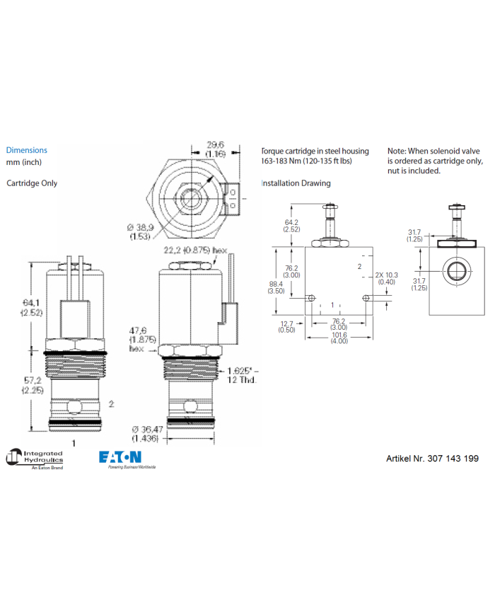 2/2-Wege-Sitzventile elektrisch betätigt