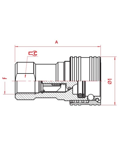 Kupplungs-Muffe (weiblich)