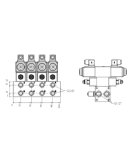 Mehrfachplatten-Ventilaufbau NG06