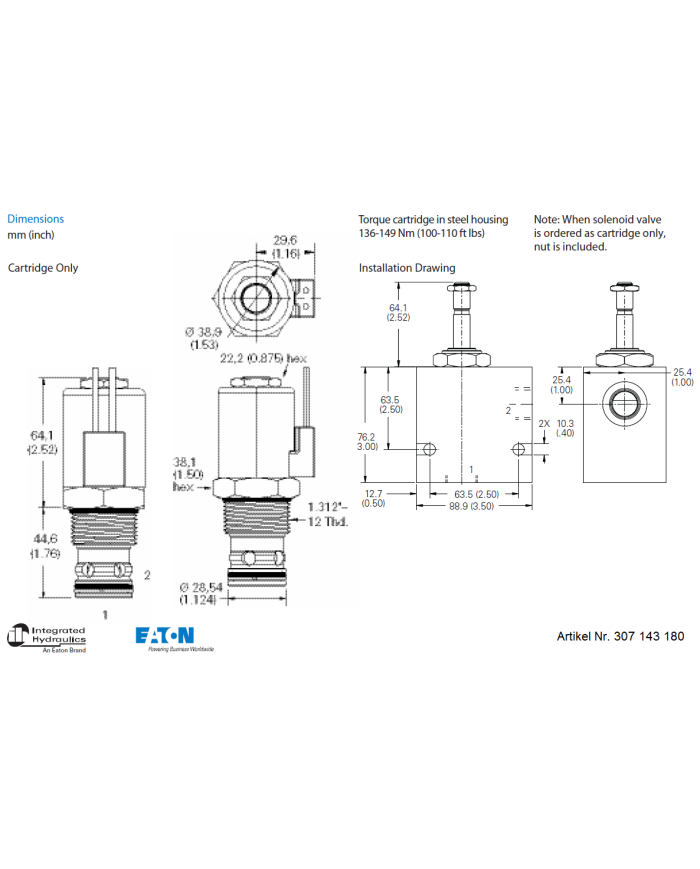 2/2-Wege-Sitzventile elektrisch betätigt