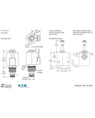 2/2-Wege-Sitzventile elektrisch betätigt