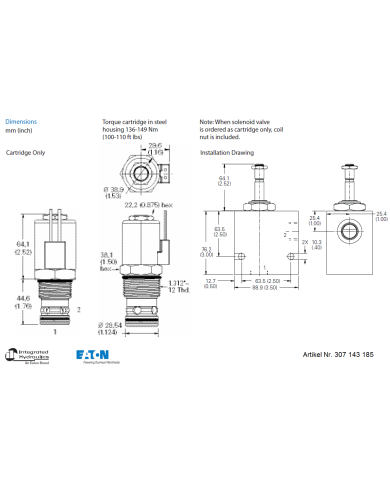 2/2-Wege-Sitzventile elektrisch betätigt