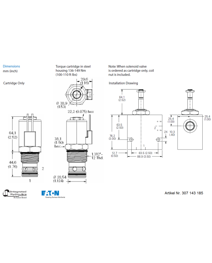 2/2-Wege-Sitzventile elektrisch betätigt