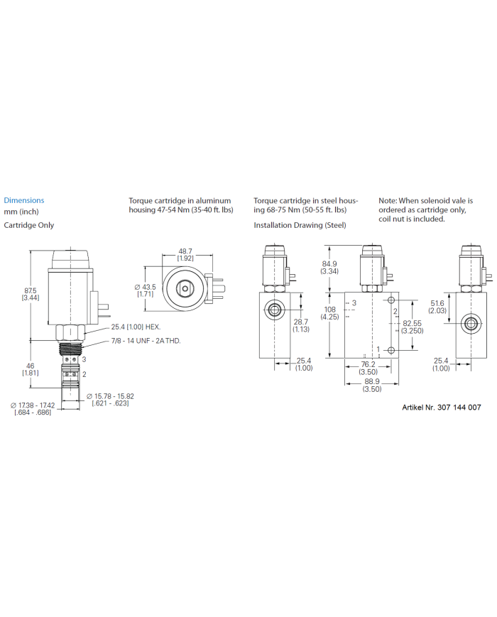 3/2-Wege-Schieberventile elektrisch betätigt
