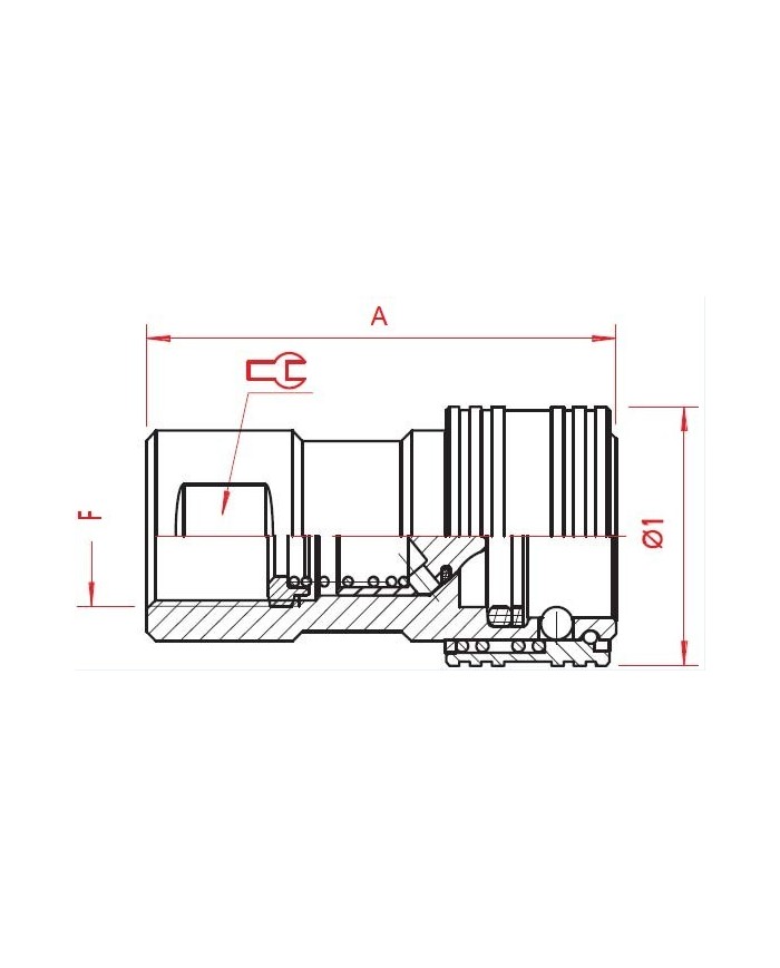 Kupplungs-Muffe (weiblich)