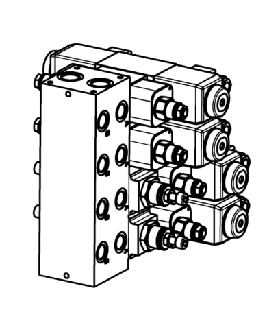 Mehrfachplatten-Ventilaufbau NG06