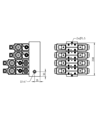 Mehrfachplatten-Ventilaufbau NG06