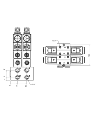 Mehrfachplatten-Ventilaufbau NG06