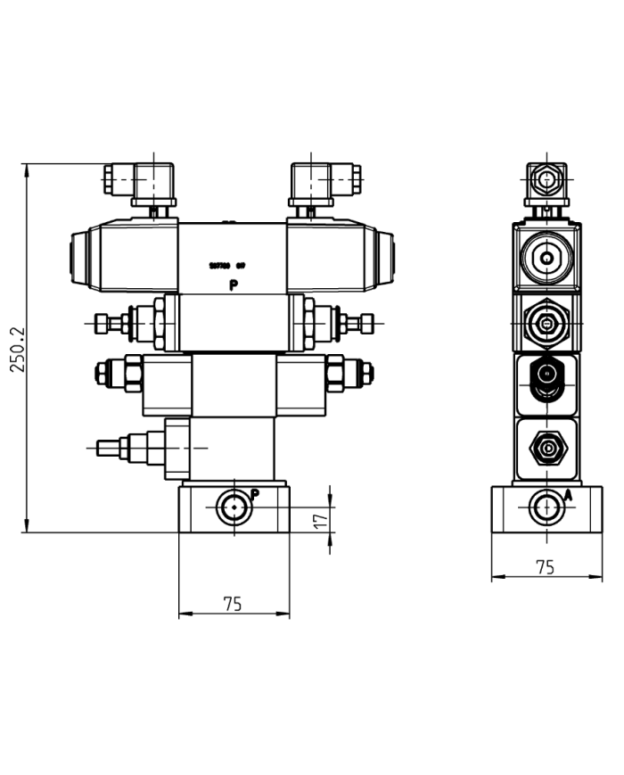 Grundplatten-Ventilaufbau NG06