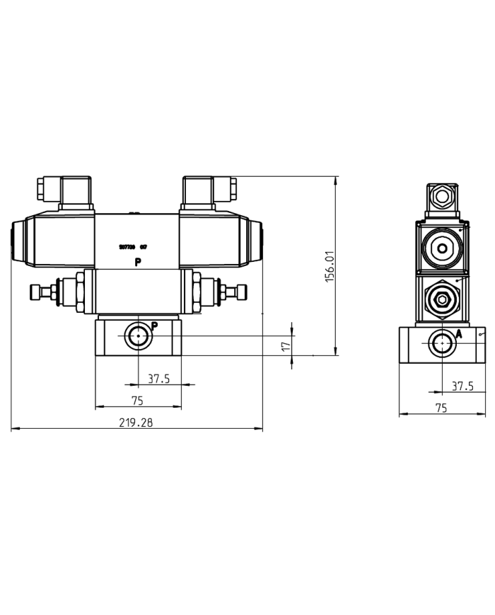 Grundplatten-Ventilaufbau NG06