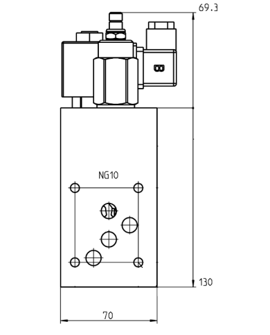 Ventilblock komplett NG10