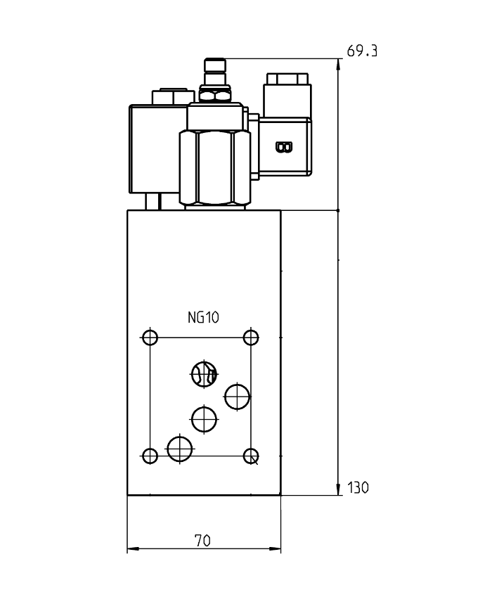 Ventilblock komplett NG10