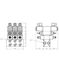 Mehrfachplatten-Ventilaufbau NG06
