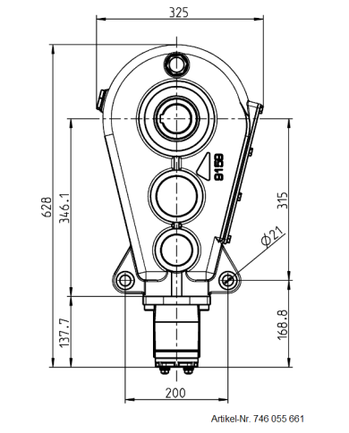 Reduktionsgetriebe RT 400-55