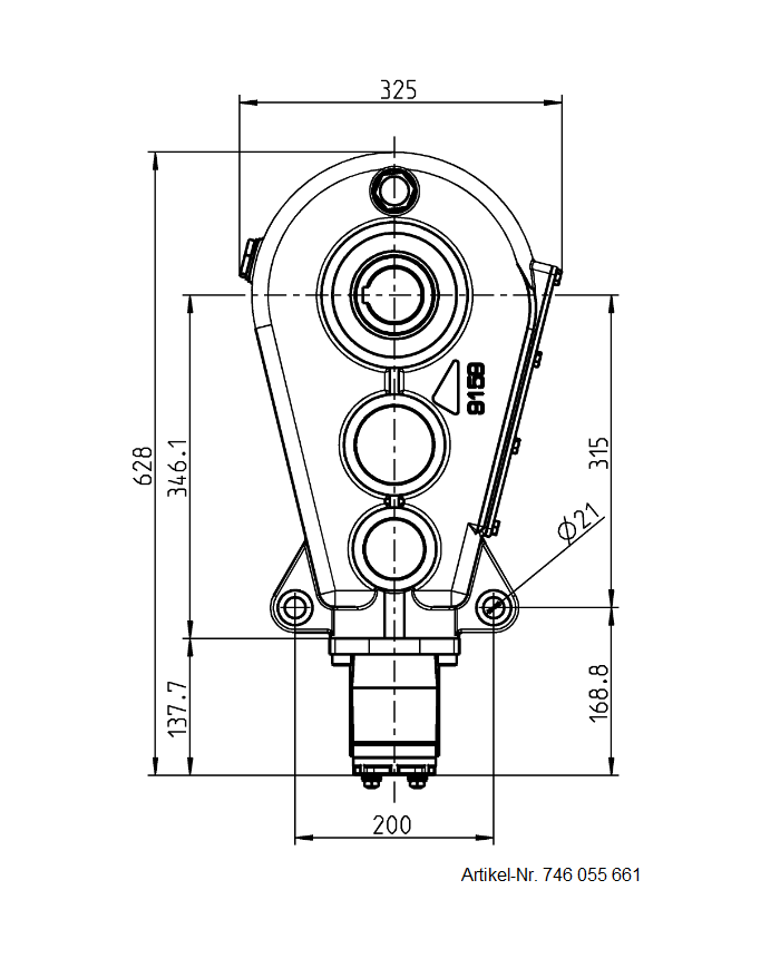 Reduktionsgetriebe RT 400-55