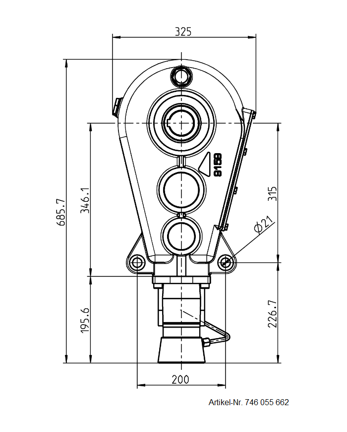 Reduktionsgetriebe RT 400-55