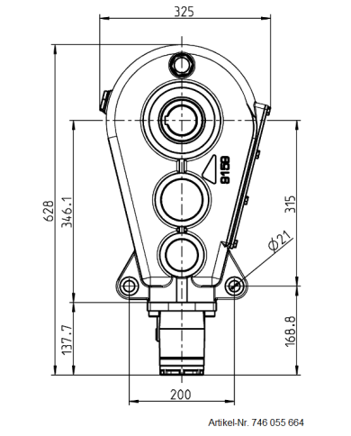 Reduktionsgetriebe RT 400-55