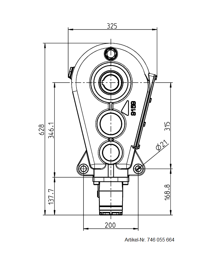 Reduktionsgetriebe RT 400-55