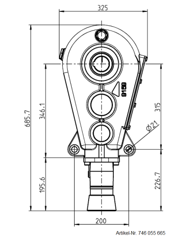 Reduktionsgetriebe RT 400-55