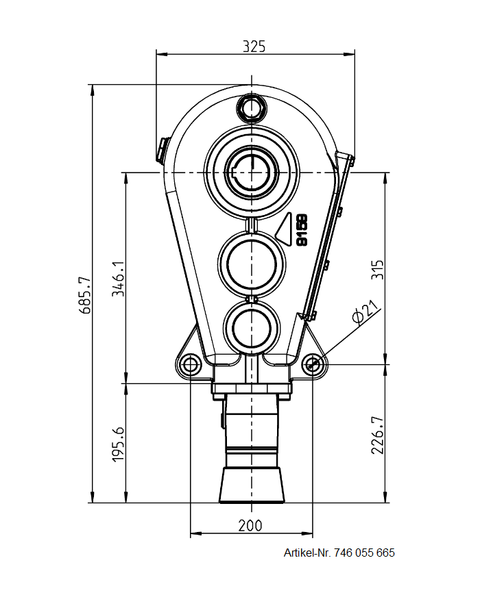 Reduktionsgetriebe RT 400-55