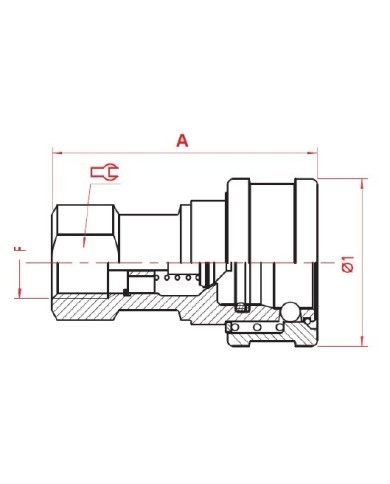 Kupplungs-Muffe (weiblich)