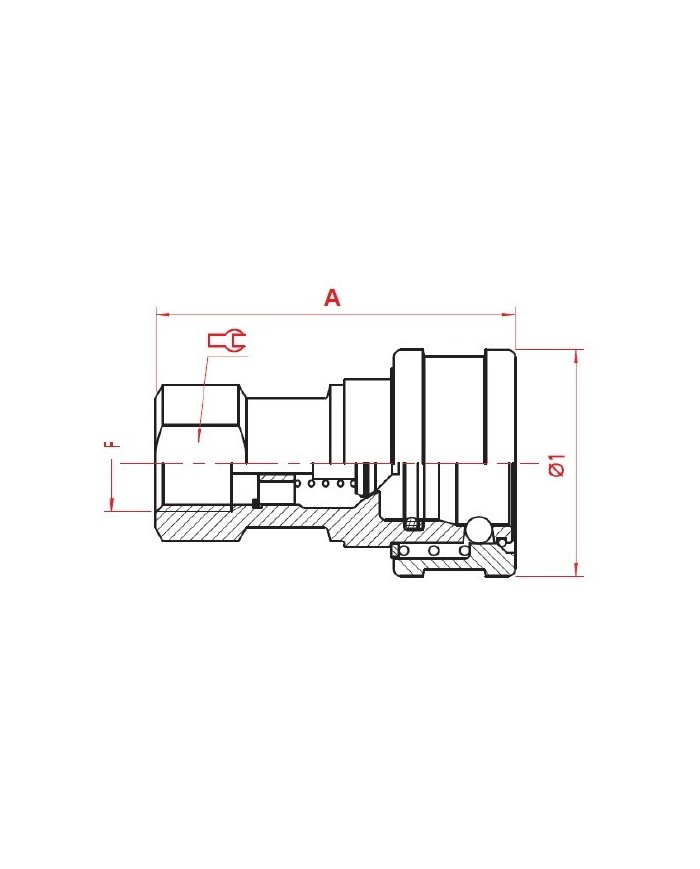 Kupplungs-Muffe (weiblich)