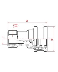 Kupplungs-Muffe (weiblich)