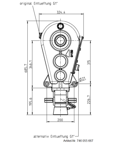 Reduktionsgetriebe RT 400-55