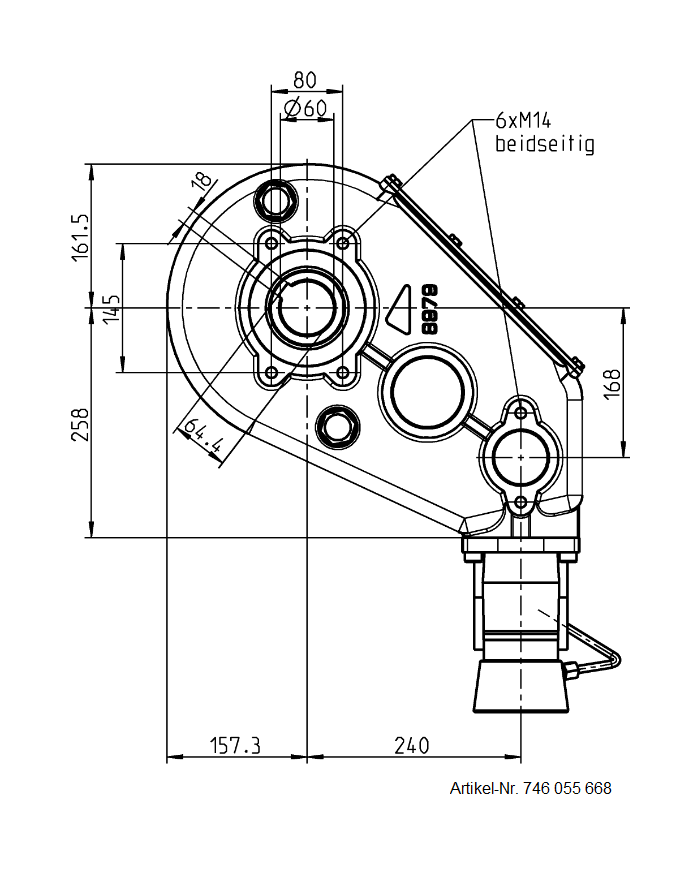 Reduktionsgetriebe RT 500-60
