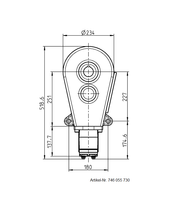 Reduktionsgetriebe RT 200-45