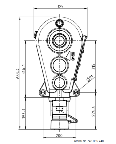 Reduktionsgetriebe RT 400-55