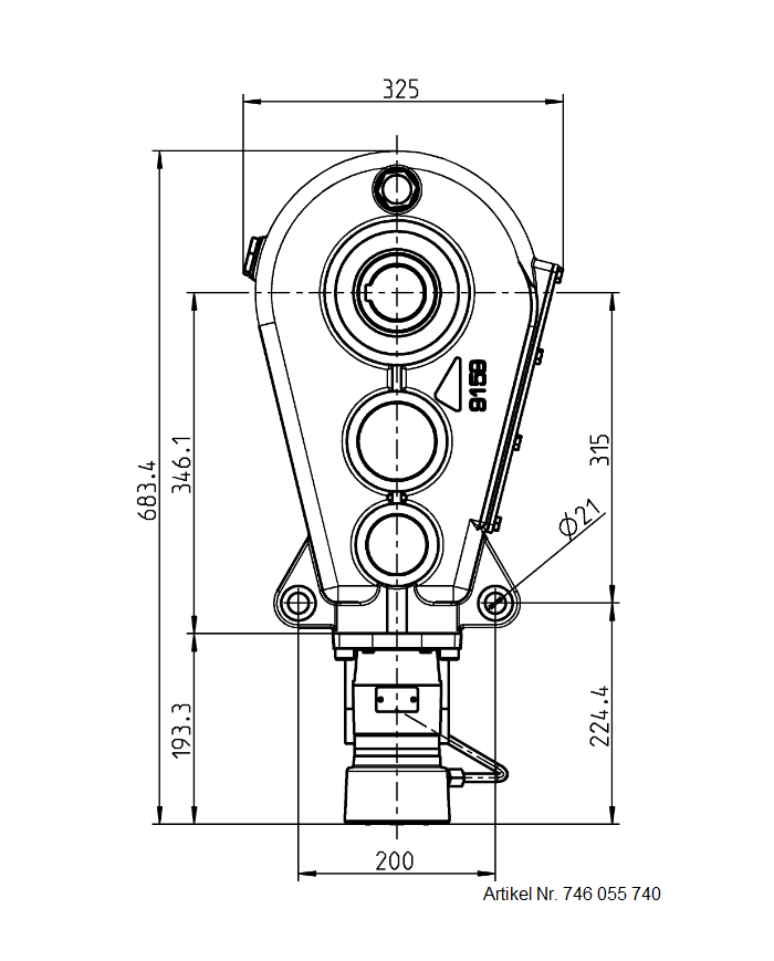 Reduktionsgetriebe RT 400-55