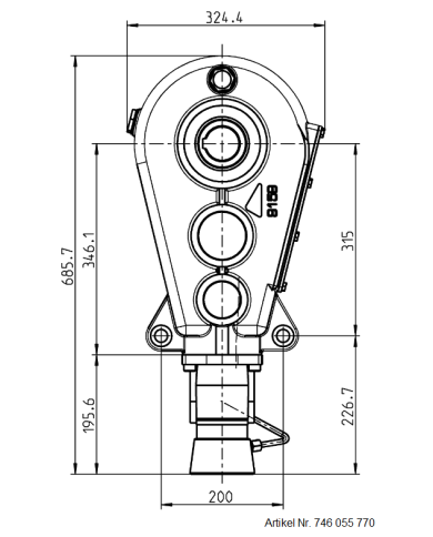 Reduktionsgetriebe RT 400-55