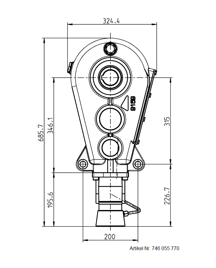 Reduktionsgetriebe RT 400-55