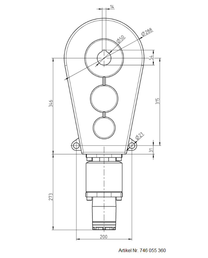Reduktionsgetriebe RT 400-50 mit BTM