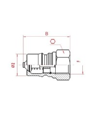 Kupplungs-Stecker (männlich)