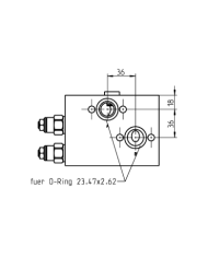 zu Parker OMP/OMR Flanschanschluss