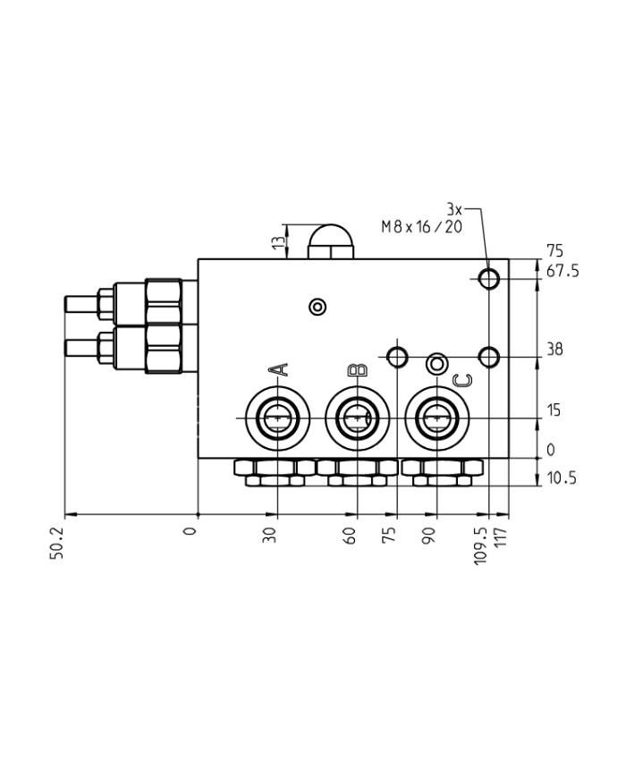 M16x1.5 45L/min 200bar