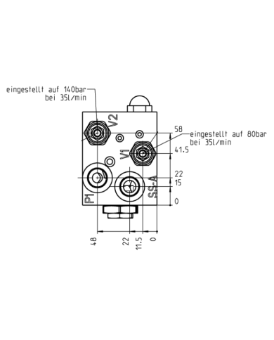 M16x1.5 45L/min 200bar