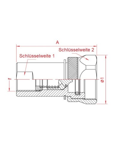 Kupplungs-Muffe (weiblich, Festteil)