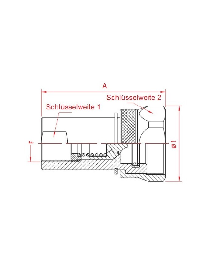 Kupplungs-Muffe (weiblich, Festteil)
