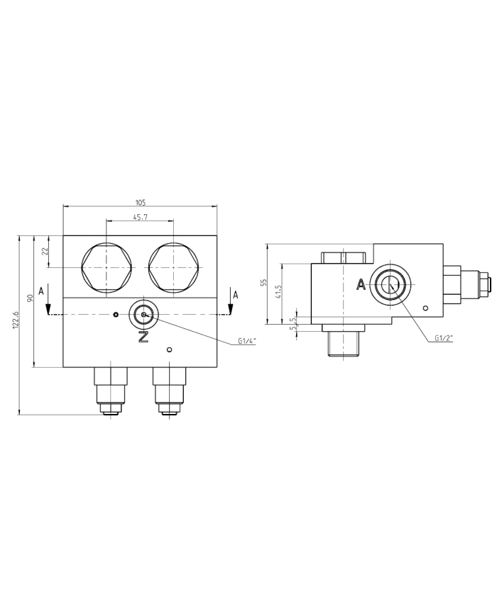 zu EATON H-/S-Motor, mit Hohlschraubenbefestigung