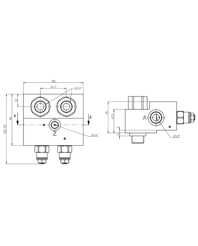 zu EATON H-/S-Motor, mit Hohlschraubenbefestigung