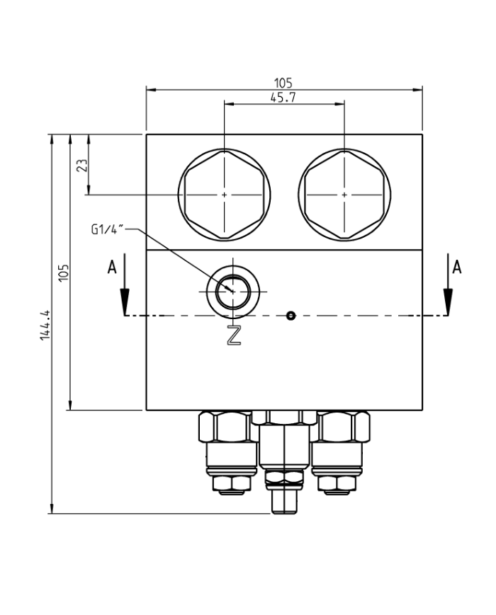 zu EATON H-, S-, T-Motor, mit Hohlschraubenbefestigung