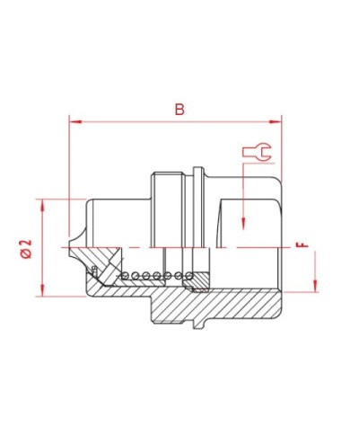 Schraubkupplung Stecker maennlich