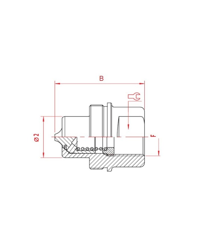 Schraubkupplung Stecker maennlich