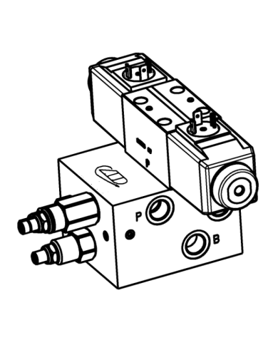 Ventilblock komplett G3/8"